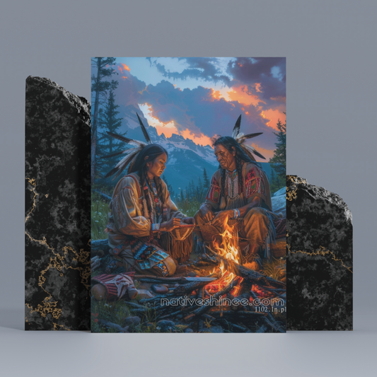 Find The Love Native American Canvas