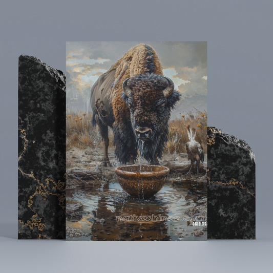 Echoes of the Wild Native American Canvas