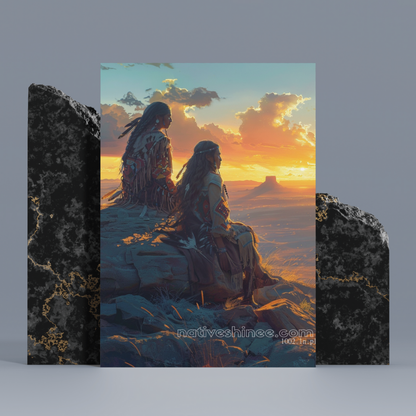 Flower Love Native American Canvas