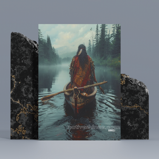 Your Journey Flows Forward Native American Canvas