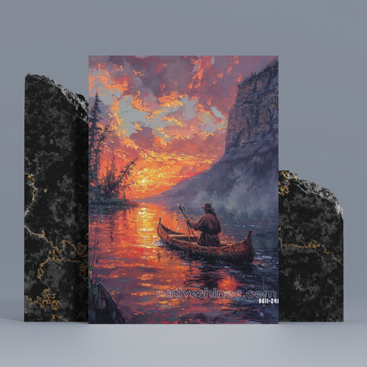 Go With The Flow Native American Canvas