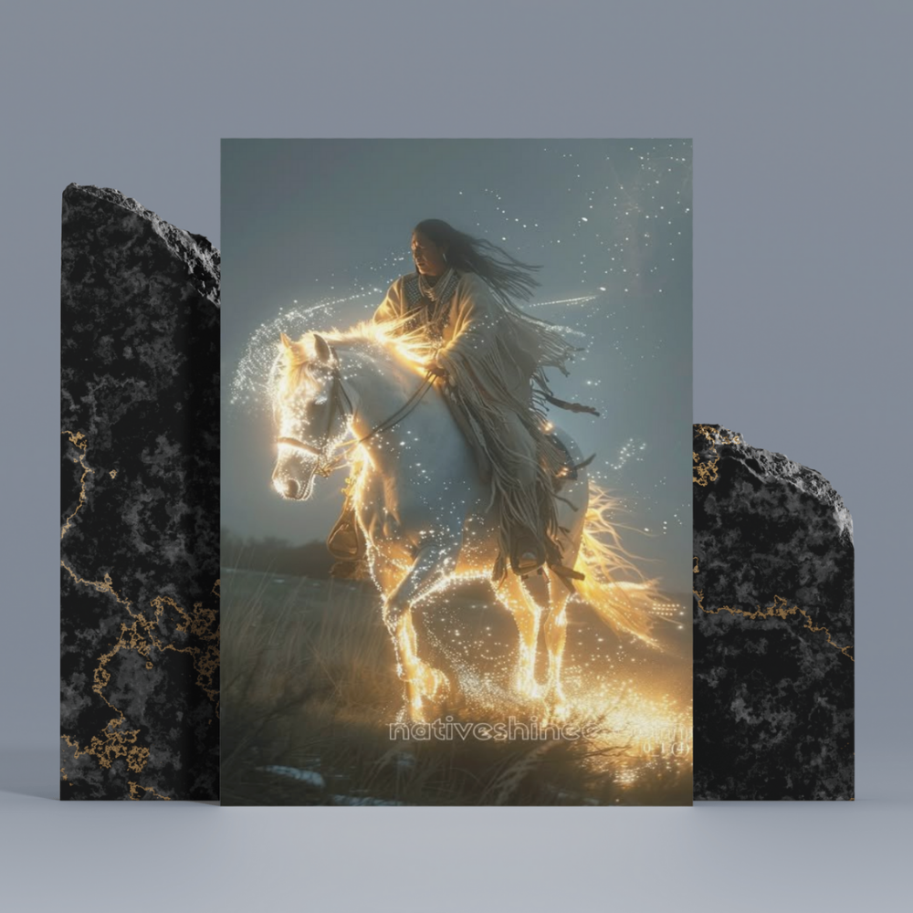 Mystic Gallop Native American Canvas