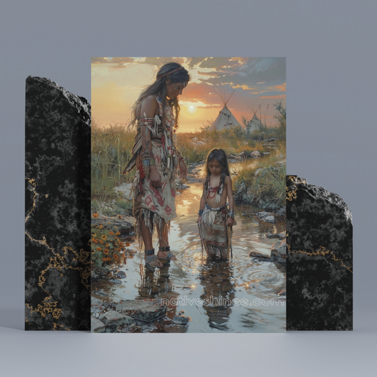 Beneath the Setting Sun: Native American Canvas