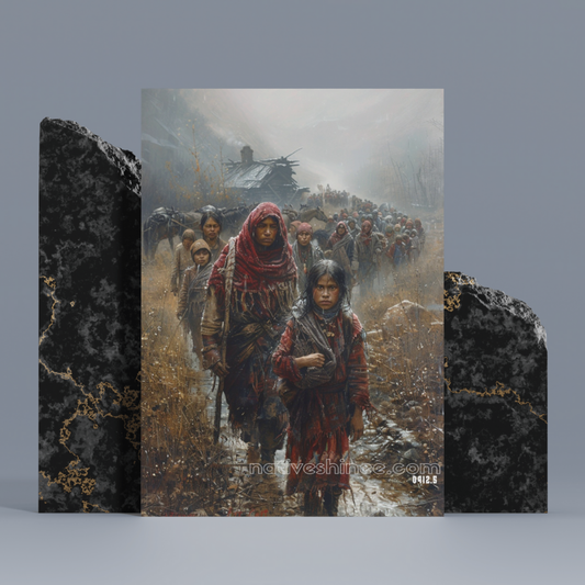 Trail of Tears Native American Canvas