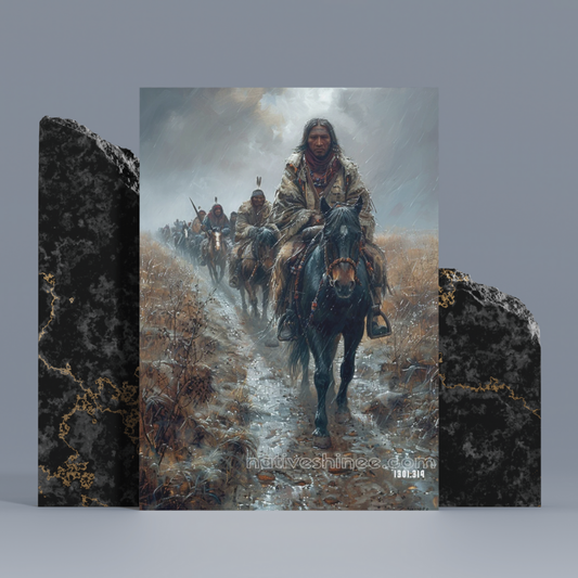 The Track We Leave Native American Canvas