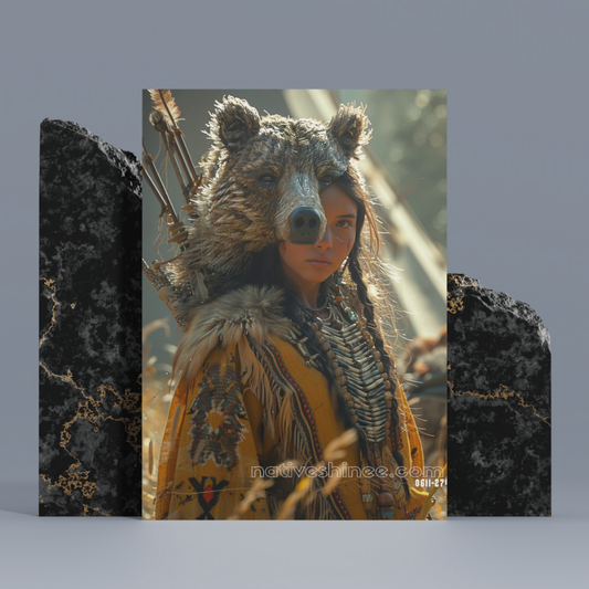 Spirit of the Bear Native American Canvas