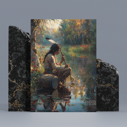 The Song of the Earth Native American Canvas