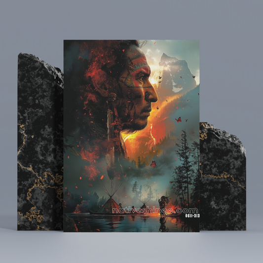 Strength And Purpose Native American Canvas