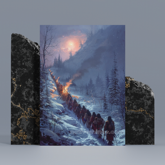 The Path of the Brave: Native American Canvas