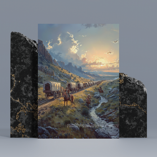 The Trail of the Brave: Native American Canvas