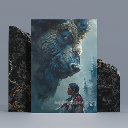 Wilderness Of Life Native American Canvas