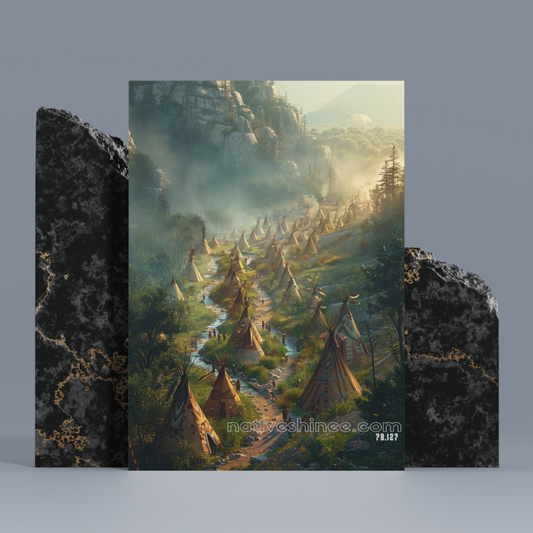 This Village Native American Canvas