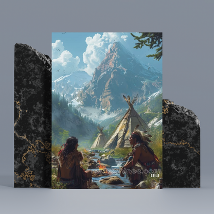 The Chiefs Journey Native American Canvas
