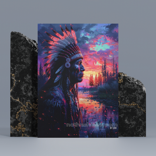 Stay Balanced In Life Native American Canvas