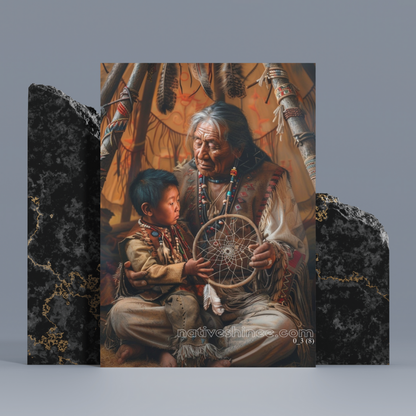 The Circle of Life Native American Canvas