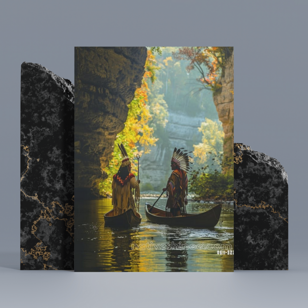 The Chiefs Journey Native American Canvas