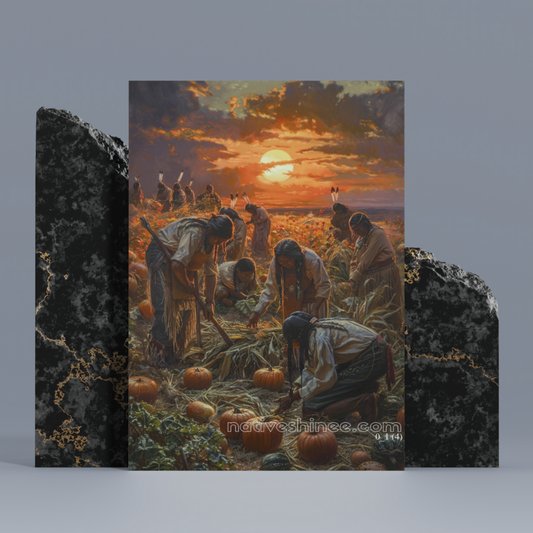 Our Village Native American Canvas