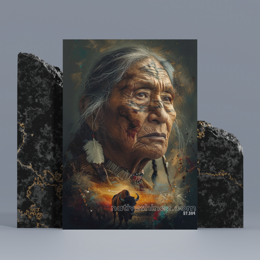 Care For The Earth Native American Canvas