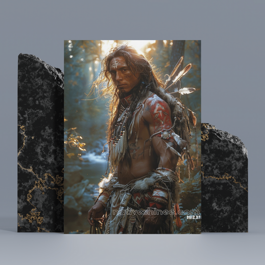 Warrior of the Dawn Native American Canvas