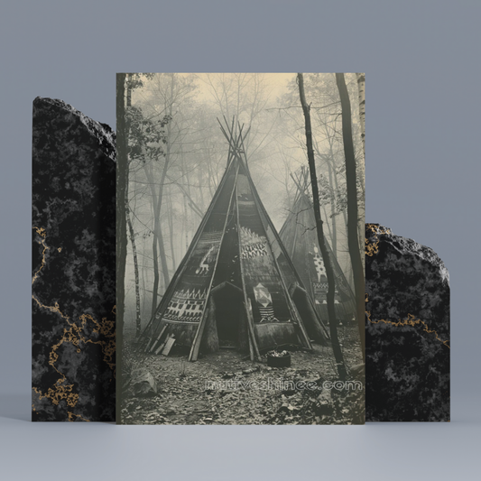 Whispers of the Past: Native American Canvas