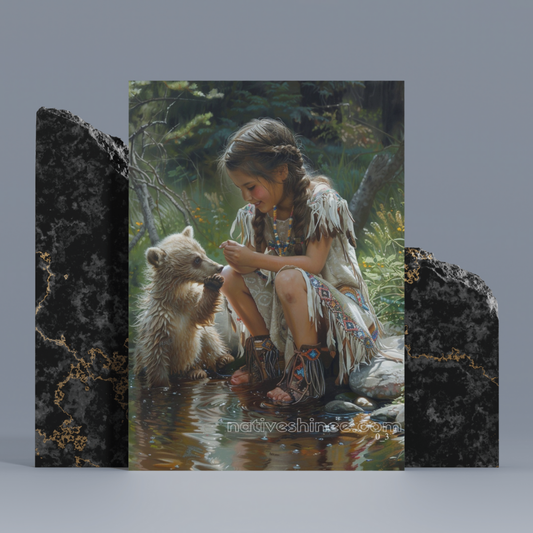 Innocence of the Wild Native American Canvas