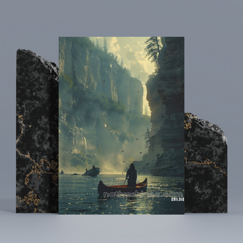 Whispers of the Canyon Native American Canvas