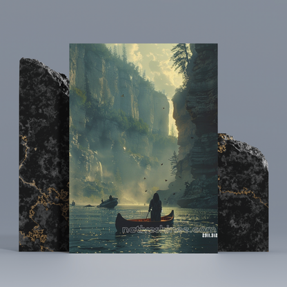 Whispers of the Canyon Native American Canvas