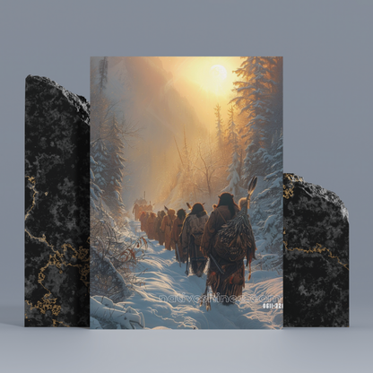 Through the Winter's Path American Canvas