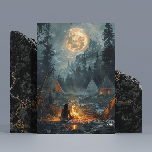 Reflections of the Moonlight: Native American Canvas