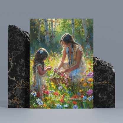 Whispers of the Garden: Native American Canvas