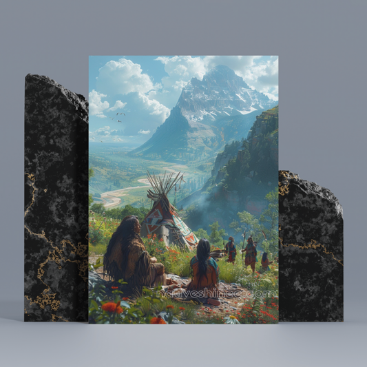 Sacred Peaks and Horizons: Native American Canvas