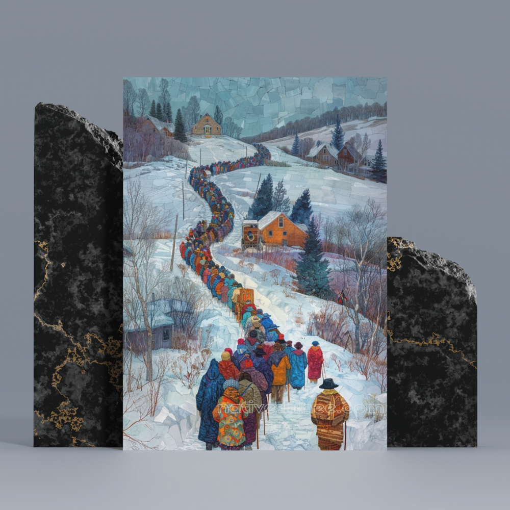 The Long Walk: Native American Canvas