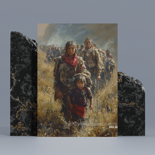 The Journey of Endurance - Native American Canvas