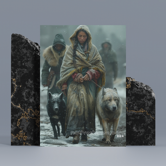 Silent Journey Native American Canvas