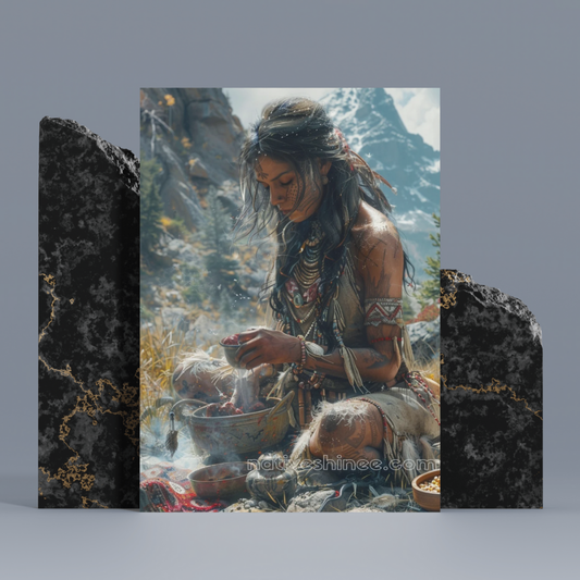 The Sacred Harvest: Native American Canvas