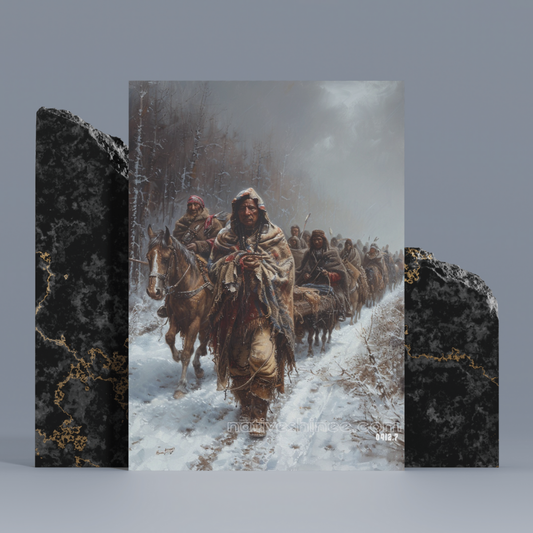 The Trail of Tears Native American Canvas