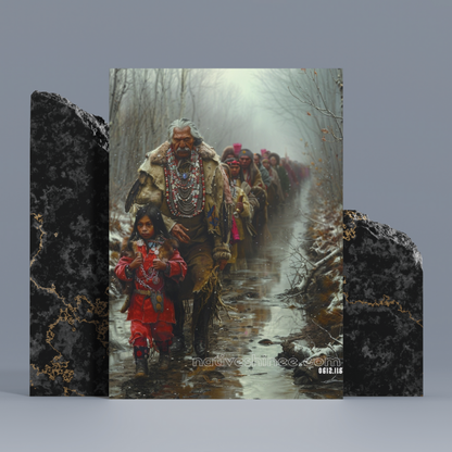 A Journey of Resilience Native American Canvas