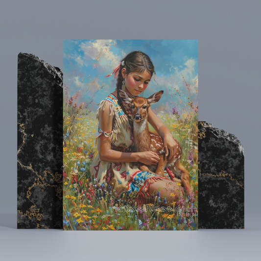 Sacred Bond of Nature Native American Canvas