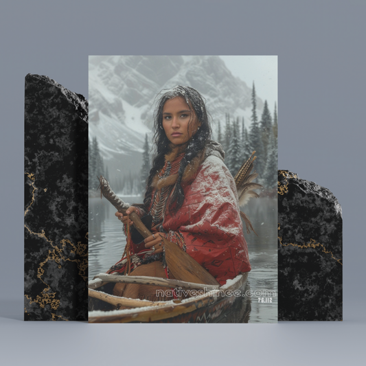 The Strength Of A Woman Native American Canvas