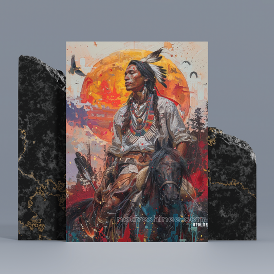 Whispers of the Past: Native American Canvas