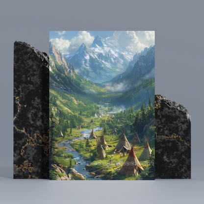 Echoes of the Valley: Native American Canvas