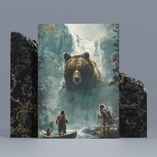 In The Face Of Adversity Native American Canvas