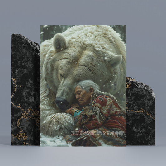 The Sacred Embrace Native American Canvas