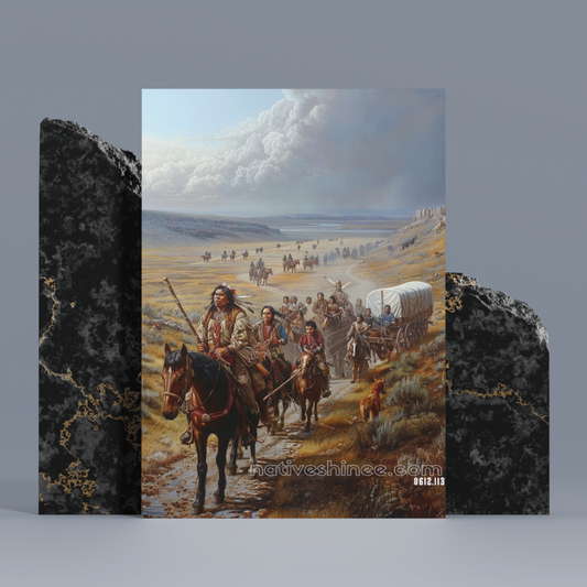 The Trail of Resilience Native American Canvas