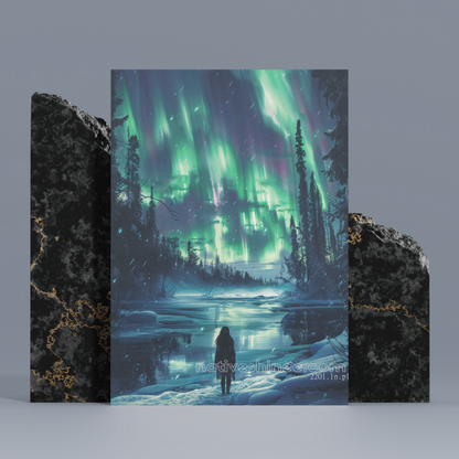 Winter's Embrace: A Native American Canvas