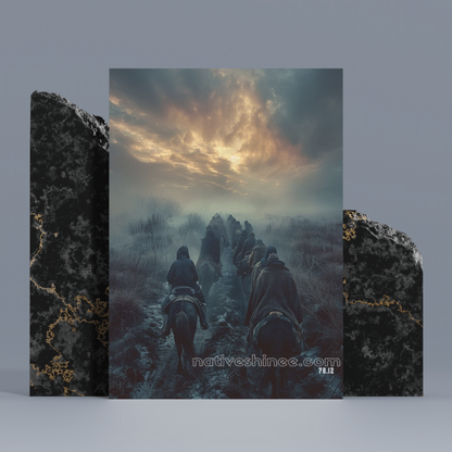 Moved Through Shadows Native American Canvas