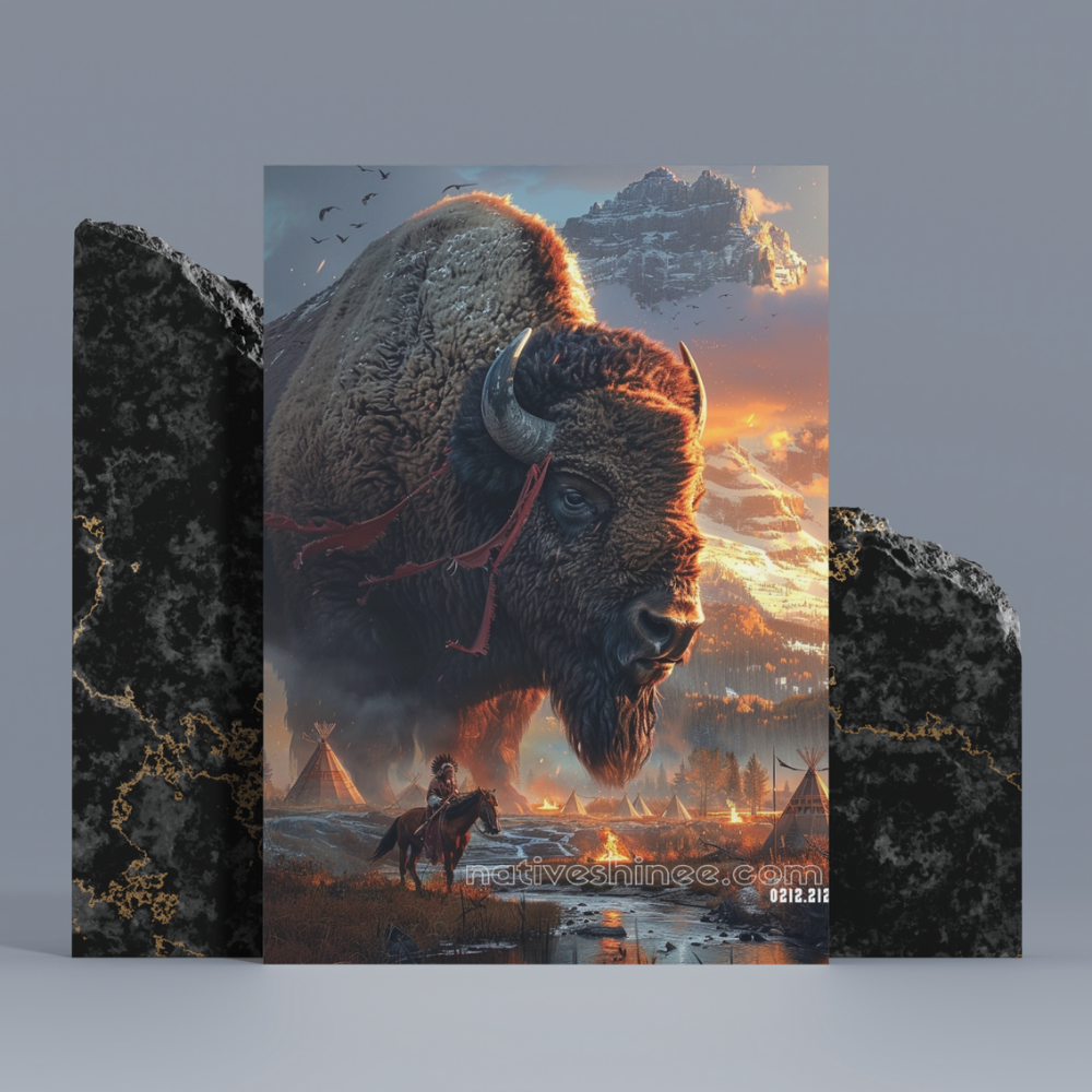 Guardians of the Sacred Plains Native American Canvas