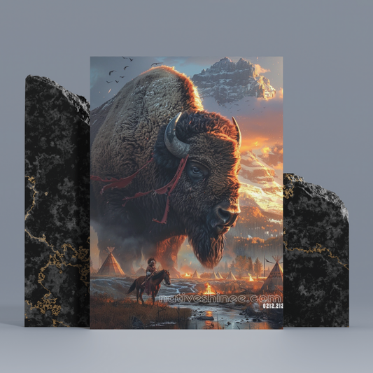 Guardians of the Sacred Plains Native American Canvas