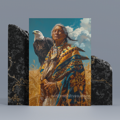 Guardian of the Plains - Native American Canvas