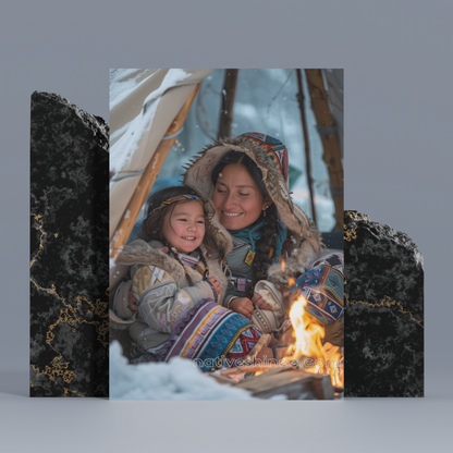 Winter Warmth Native American Canvas